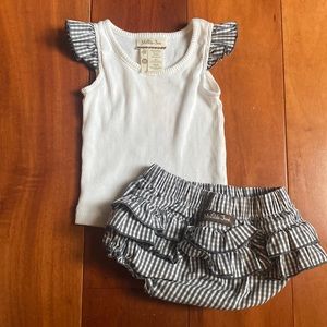 Matilda Jane matching tank and diaper cover set, size 3 months